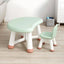 Modern Plastic Kids Writing Desk with Ergonomic Chair – Moon & Rectangle Shapes