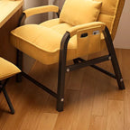 Modern Reclining Arm Chair with Ottoman – Biscuit Back Accent Seating