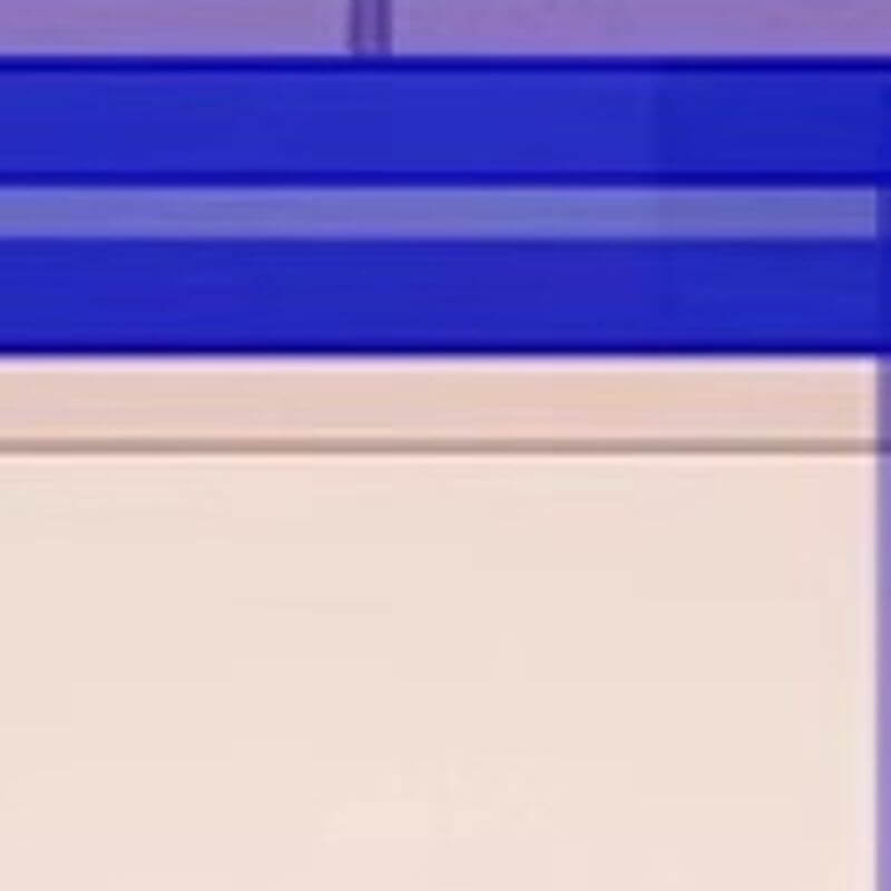 Modern Rectangular Display Table with Lucite Frame and Solid Color Top