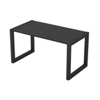 Modern Rectangular Outdoor Coffee Table – Manufactured Wood & Metal Frame