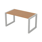 Modern Rectangular Outdoor Coffee Table – Manufactured Wood & Metal Frame