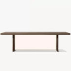 Modern Rectangular Wood & Metal Outdoor Dining Table