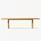 Modern Rectangular Wood & Metal Outdoor Dining Table