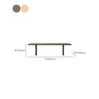 Modern Rectangular Wood & Metal Outdoor Dining Table Dimensions
