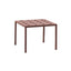 Modern Red Metal Outdoor Coffee Table – Waterproof & Non-Extendable
