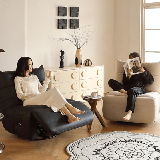 Modern Rocking Sofa With Ergonomic Concave Seat Design