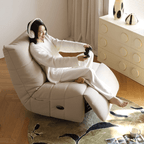 Modern Rocking Sofa With Ergonomic Concave Seat Design