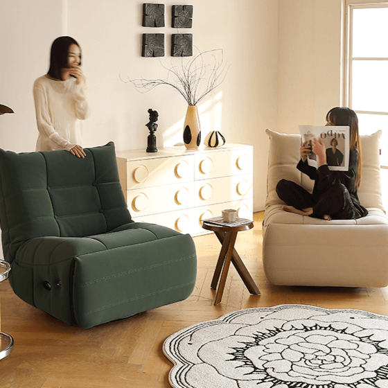 Modern Rocking Sofa With Ergonomic Concave Seat Design