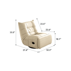 Modern Rocking Sofa With Ergonomic Concave Seat Design Dimensions