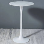 Modern Round Bar Height Pub Table with Pedestal Base