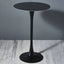 Modern Round Bar Height Pub Table with Pedestal Base