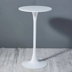 Modern Round Bar Height Pub Table with Pedestal Base