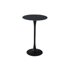 Modern Round Bar Height Pub Table with Pedestal Base