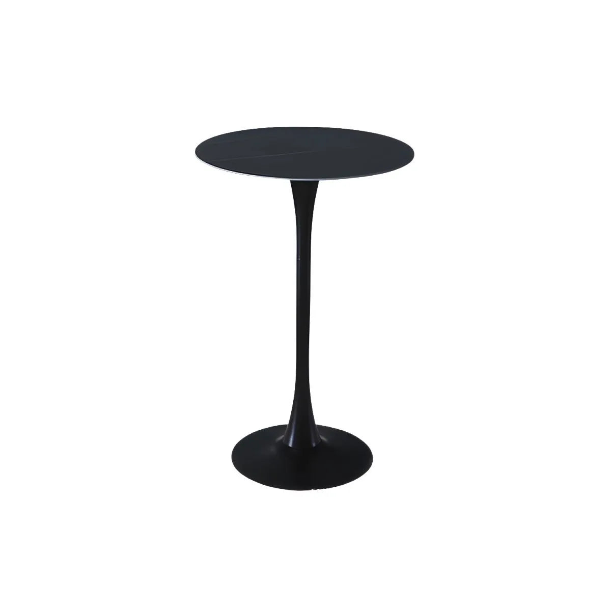 Modern Round Bar Height Pub Table with Pedestal Base
