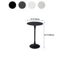 Modern Round Bar Height Pub Table with Pedestal Base Dimensions