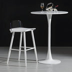 Modern Round Bar Height Pub Table with Pedestal Base Main Product Image