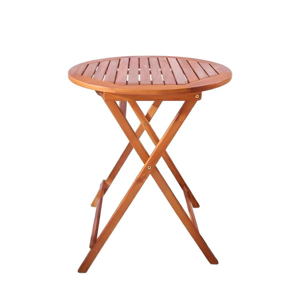Modern Round Foldable Wood Coffee Table for Outdoor Use