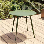 Modern Round Metal Dining Table – Non-Extendable Outdoor Patio Table