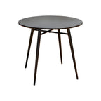 Modern Round Metal Dining Table – Non-Extendable Outdoor Patio Table