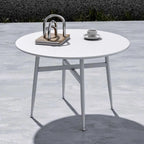 Modern Round Metal Outdoor Coffee Table – Waterproof & Rust-Resistant