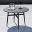 Modern Round Metal Outdoor Coffee Table – Waterproof & Rust-Resistant