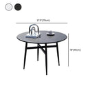 Modern Round Metal Outdoor Coffee Table – Waterproof & Rust-Resistant Dimensions