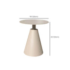 Modern Round Outdoor Coffee Table with Aluminum Frame and Wood Top Dimensions