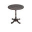 Modern Round Outdoor Coffee Table with Cast Aluminum Chairs