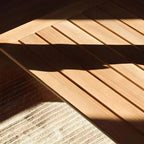 Modern Sepia Teak Wood Outdoor Dining & Coffee Table Collection