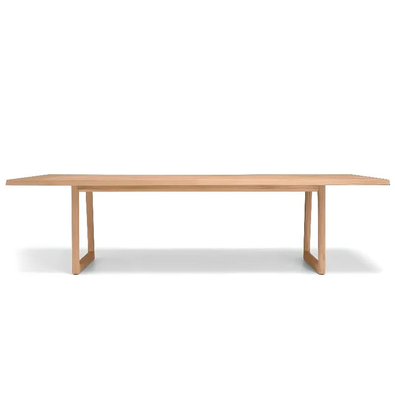 Modern Sepia Teak Wood Outdoor Dining & Coffee Table Collection
