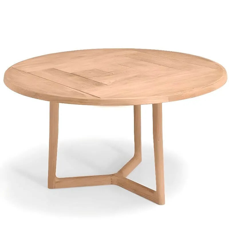 Modern Sepia Teak Wood Outdoor Dining & Coffee Table Collection