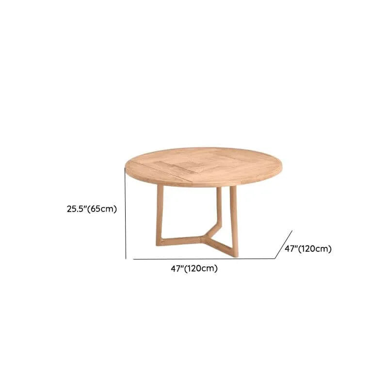 Modern Sepia Teak Wood Outdoor Dining & Coffee Table Collection Dimensions