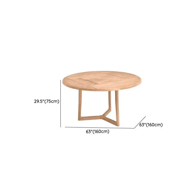 Modern Sepia Teak Wood Outdoor Dining & Coffee Table Collection Dimensions