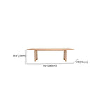 Modern Sepia Teak Wood Outdoor Dining & Coffee Table Collection Dimensions