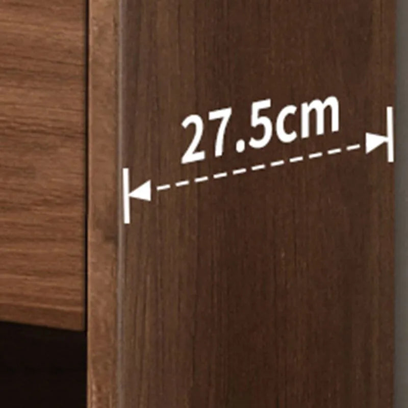 Modern Shoe Cabinet with Adjustable Shelves & Hidden Drawer Pulls