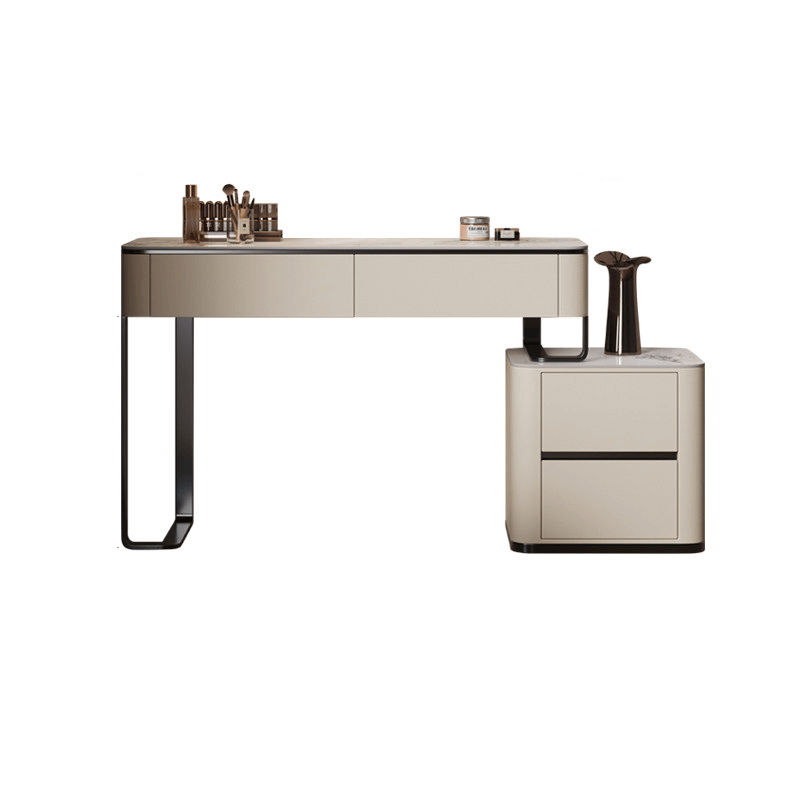 Modern Sintered Stone Dressing Table With Rotating Mirror Imagen principal del producto