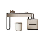 Modern Sintered Stone Dressing Table With Rotating Mirror