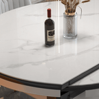 Modern Sintered Stone Extendable Dining Table Set