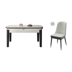 Modern Sintered Stone Extendable Dining Table Set