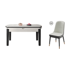 Modern Sintered Stone Extendable Dining Table Set