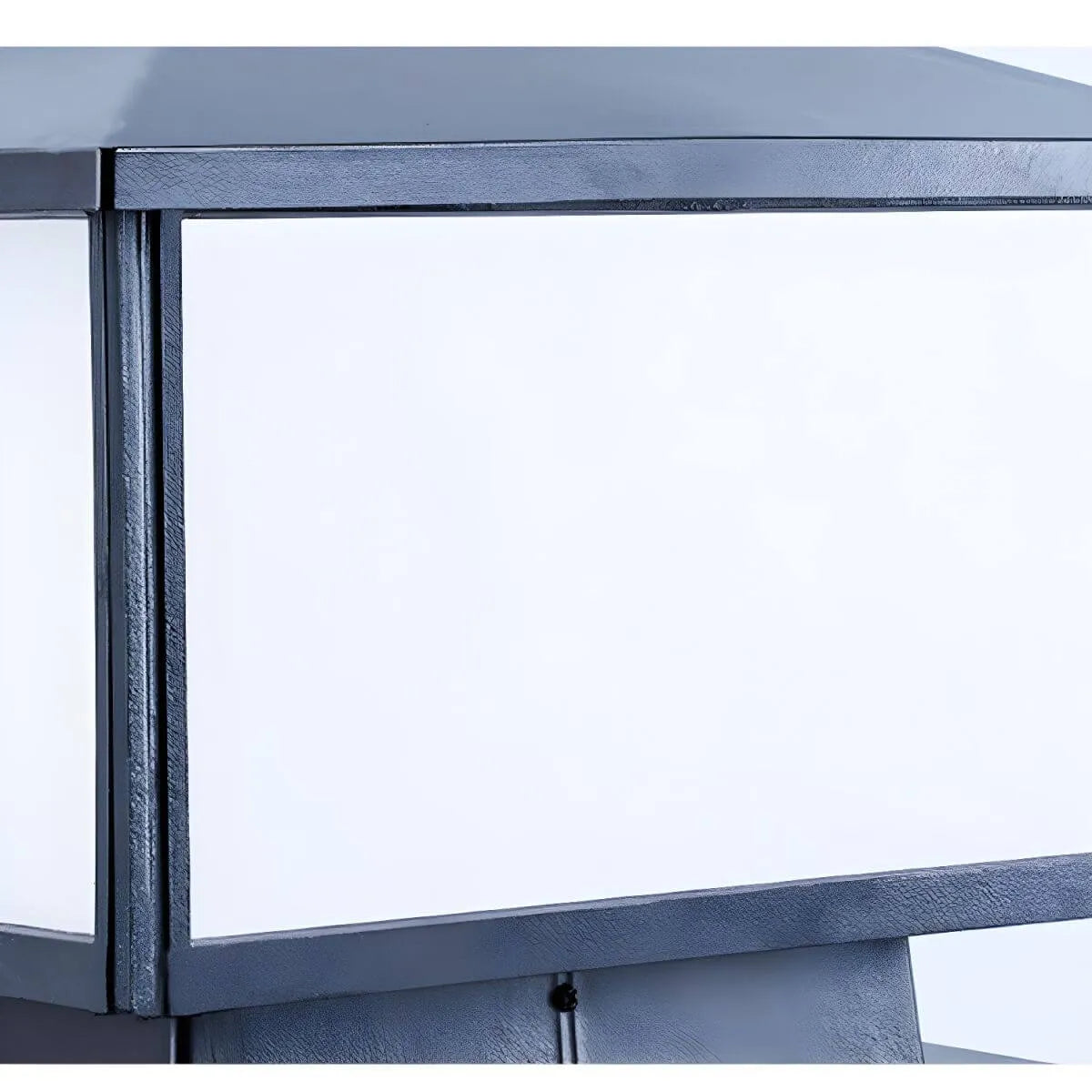 Modern Solar-Powered Plastic Cube Outdoor Table Lamp