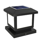 Modern Solar-Powered Plastic Cube Outdoor Table Lamp