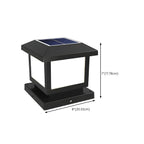 Modern Solar-Powered Plastic Cube Outdoor Table Lamp Dimensions