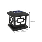 Modern Solar-Powered Plastic Cube Outdoor Table Lamp Dimensions