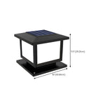 Modern Solar-Powered Plastic Cube Outdoor Table Lamp Dimensions