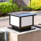 Modern Solar-Powered Plastic Cube Outdoor Table Lamp Main Product Image