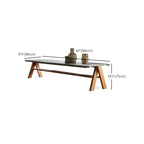 Modern Solid Teak Wood Outdoor Dining Table – Grey Rectangular Dimensions