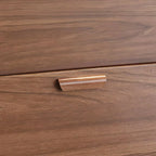 Modern Solid Wood Shoe Storage Cabinet with Sliding Drawers