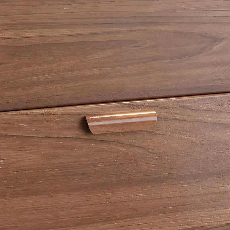 Modern Solid Wood Shoe Storage Cabinet with Sliding Drawers