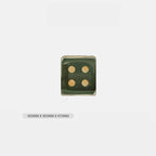 Modern Square Coffee Table Set with Artistic Dice Design